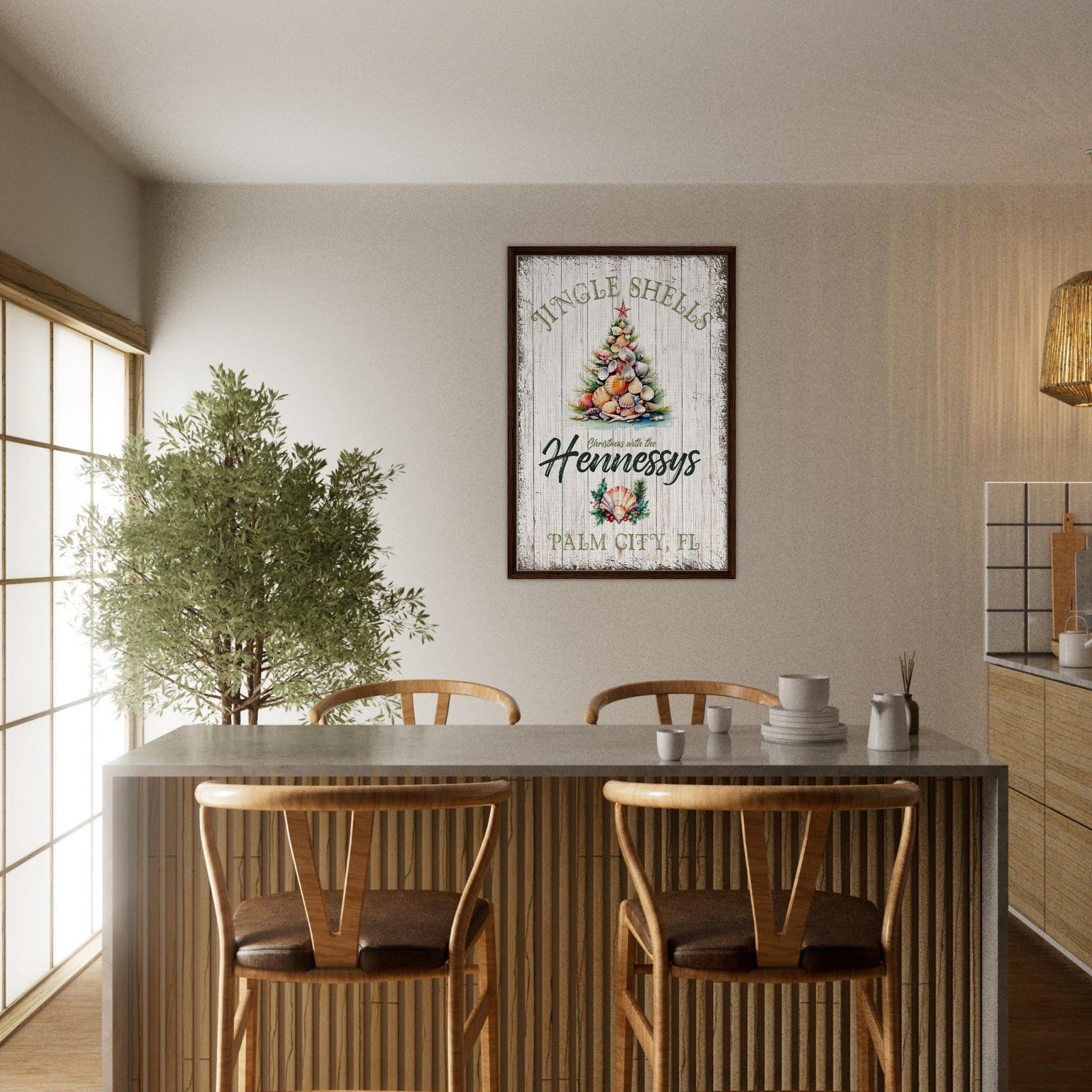 Jingle Shells Christmas Canvas - Out of Office Outfitters - Print Material