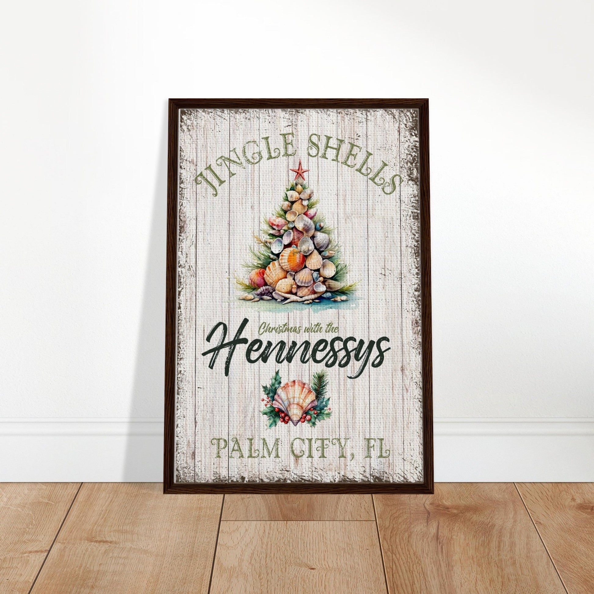Jingle Shells Christmas Canvas - Out of Office Outfitters - Print Material
