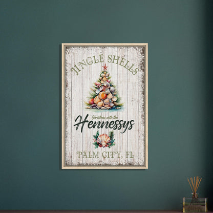 Jingle Shells Christmas Canvas - Out of Office Outfitters - Print Material