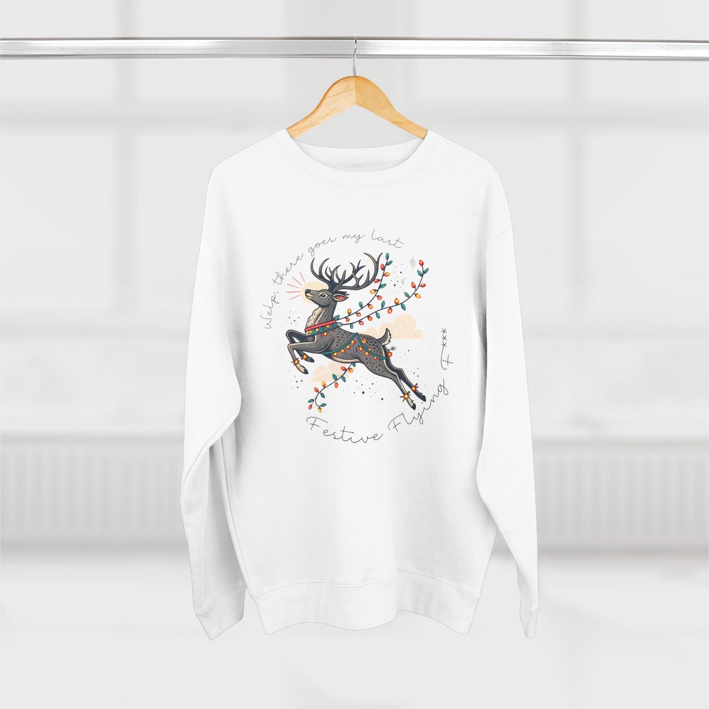 Last Festive Flying .... Christmas Sweatshirt - Out of Office Outfitters - Sweatshirt