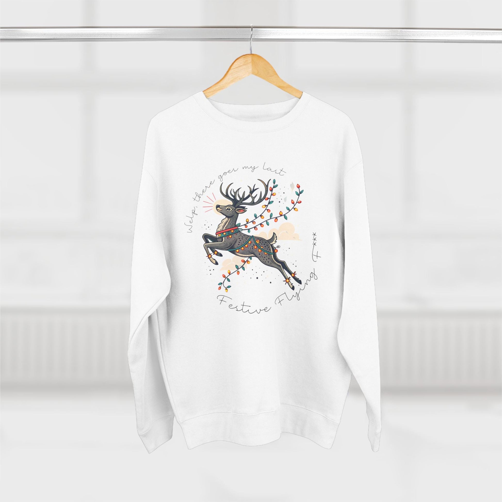 Last Festive Flying .... Christmas Sweatshirt - Out of Office Outfitters - Sweatshirt