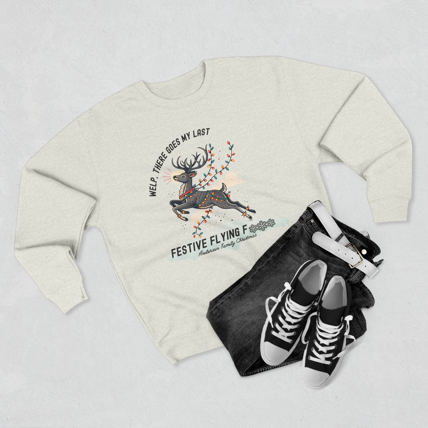 Last Festive Flying .... Christmas Sweatshirt - Out of Office Outfitters - Sweatshirt
