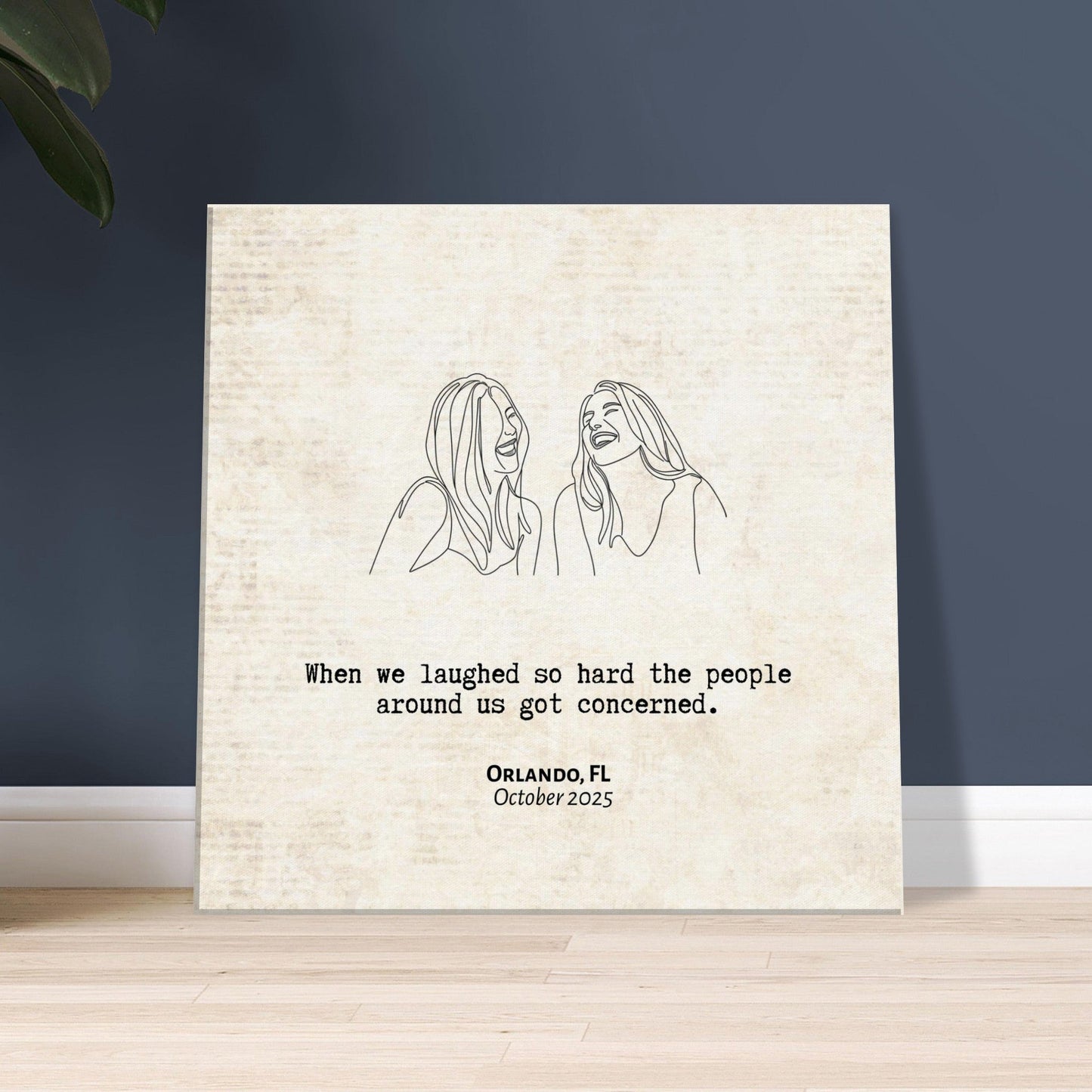 "Laughed So Hard People Got Concerned" - Personalized Travel Micro Memory Canvas - Out of Office Outfitters - 