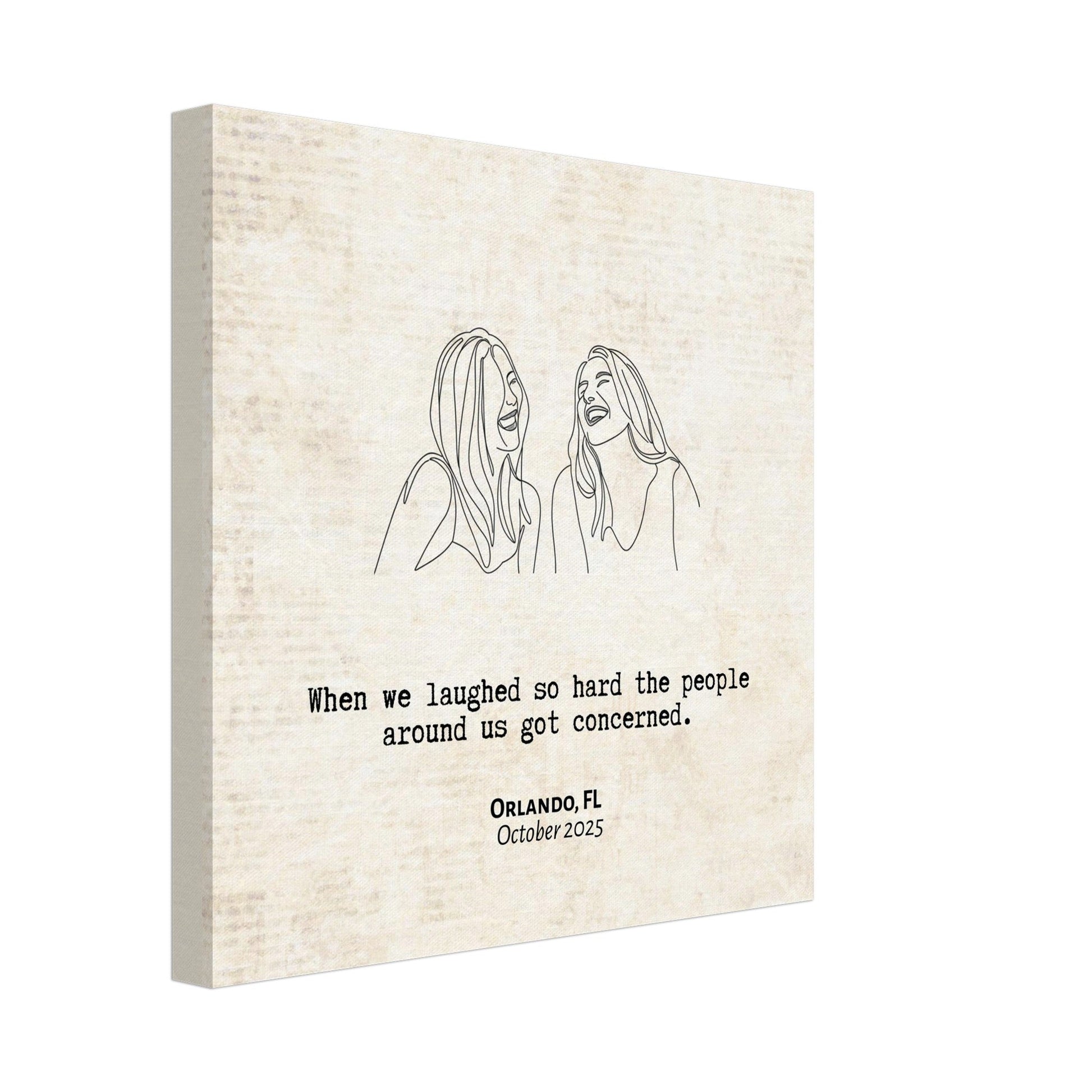 "Laughed So Hard People Got Concerned" - Personalized Travel Micro Memory Canvas - Out of Office Outfitters - 