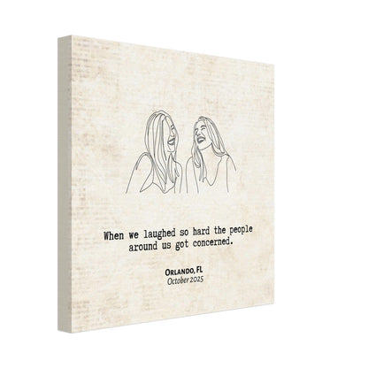"Laughed So Hard People Got Concerned" - Personalized Travel Micro Memory Canvas - Out of Office Outfitters - 