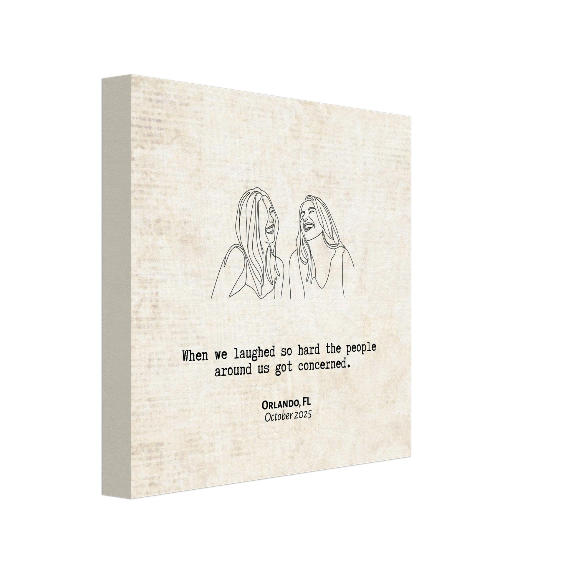 "Laughed So Hard People Got Concerned" - Personalized Travel Micro Memory Canvas - Out of Office Outfitters - 