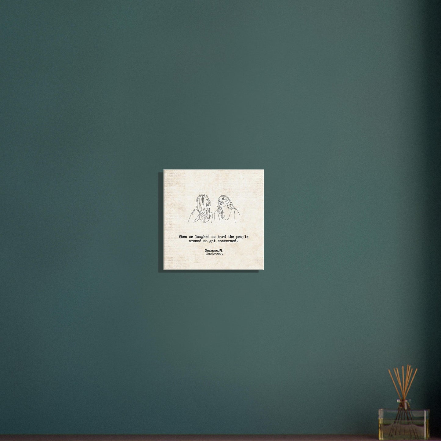 "Laughed So Hard People Got Concerned" - Personalized Travel Micro Memory Canvas - Out of Office Outfitters - 