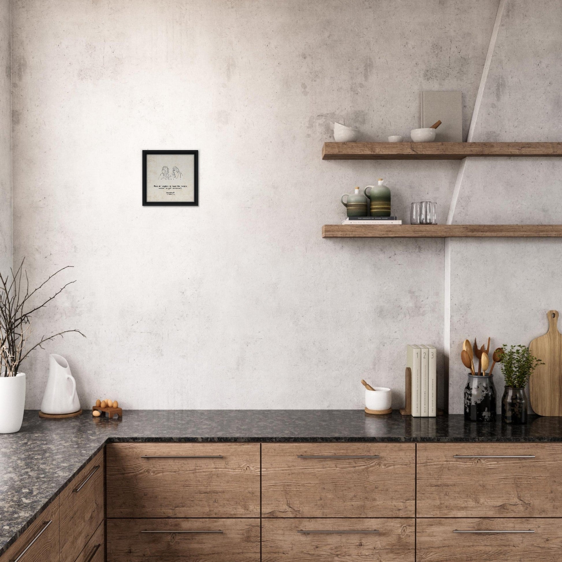 "Laughed So Hard People Got Concerned" - Personalized Travel Micro Memory Framed Canvas - Out of Office Outfitters - Print Material