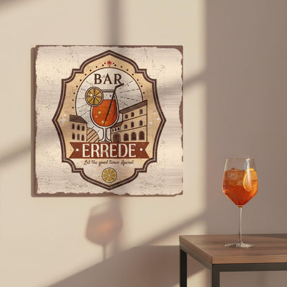 Let the Good Times Aperol Brushed Aluminum Bar Sign - Out of Office Outfitters - Print Material