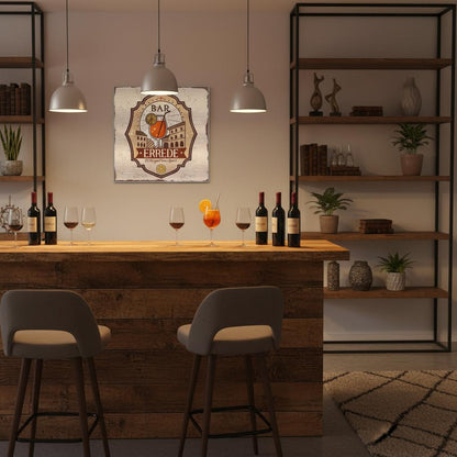 Let the Good Times Aperol Brushed Aluminum Bar Sign - Out of Office Outfitters - Print Material