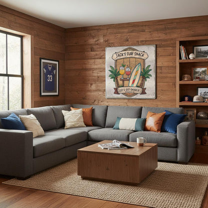 Let's Get Gnarly Brushed Aluminum Bar Sign - Out of Office Outfitters - Print Material