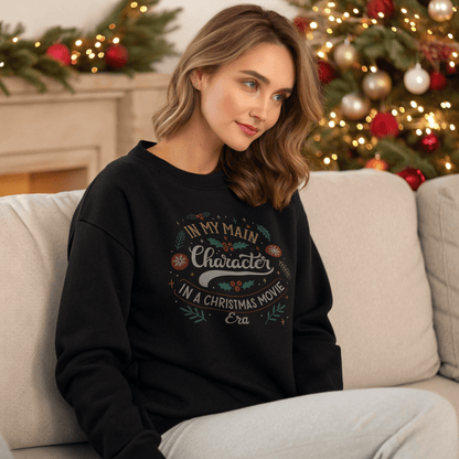 Main Character Era Christmas Sweatshirt - Out of Office Outfitters - Sweatshirt