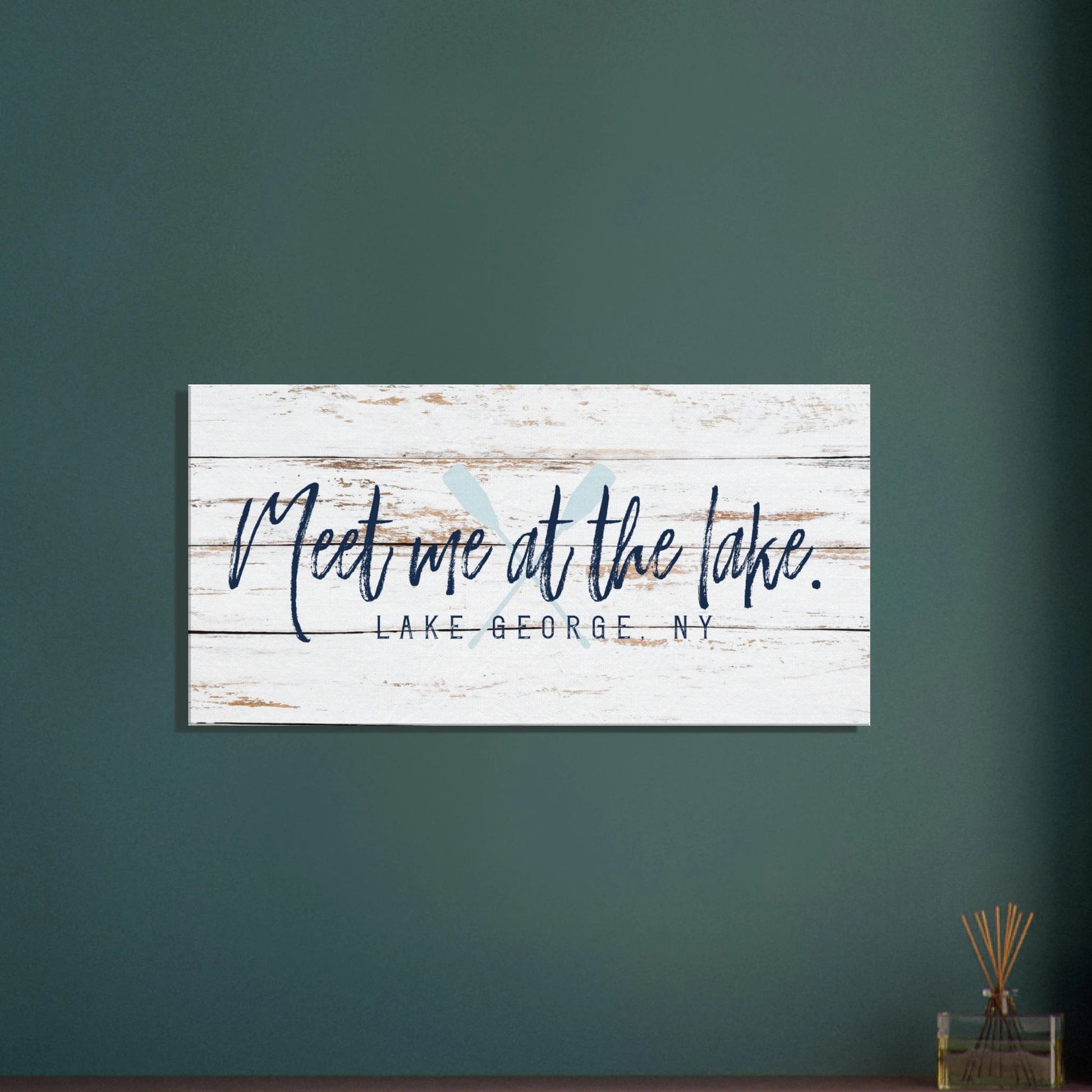 Meet me at the Lake Canvas Wall Art - Out of Office Outfitters - Print Material