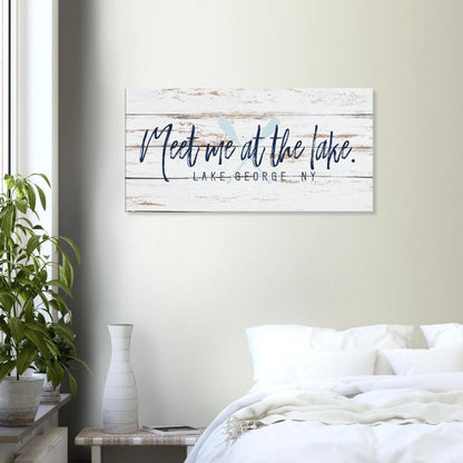 Meet me at the Lake Canvas Wall Art - Out of Office Outfitters - Print Material