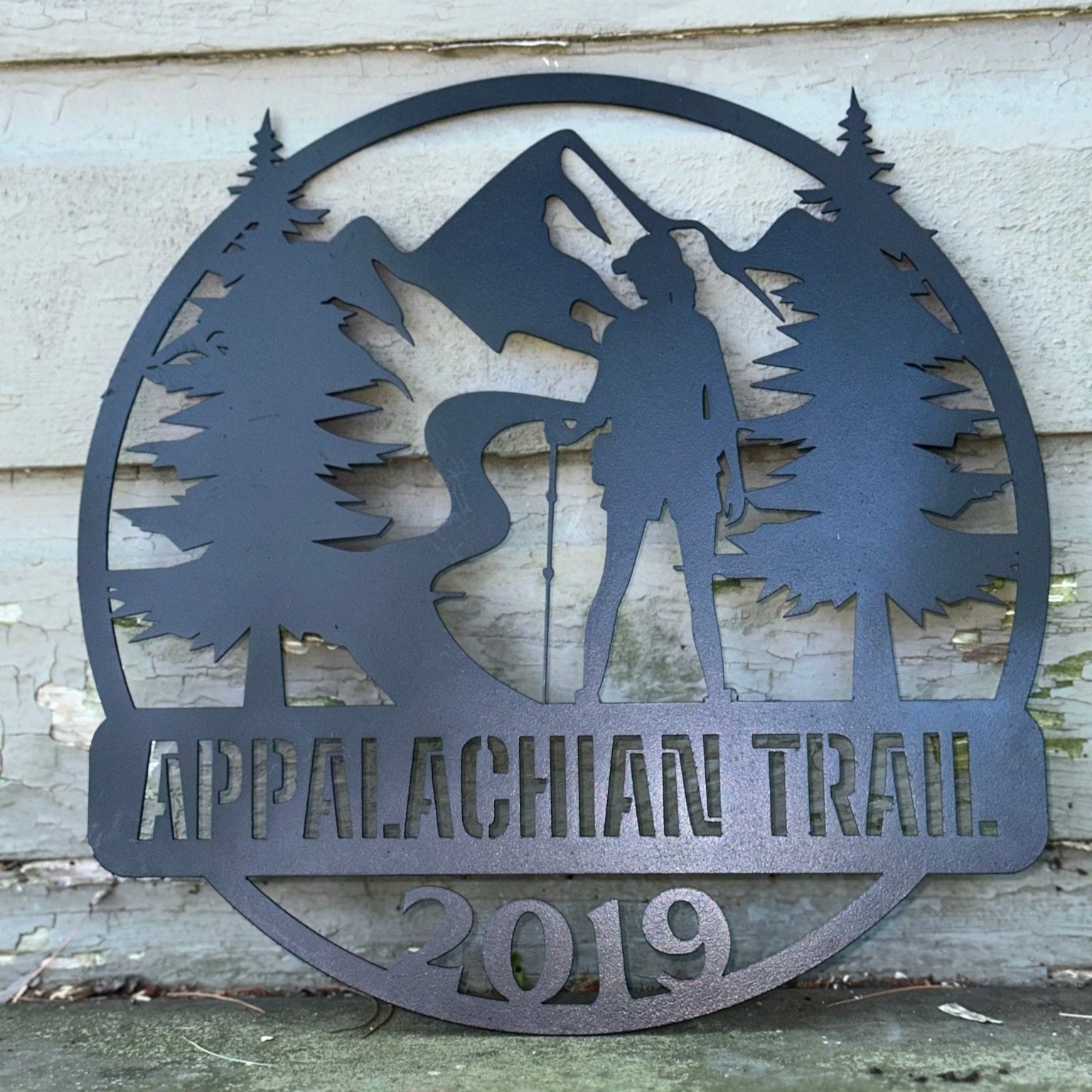 Milestone Hike Metal Sign (Personalize Me!) - Out of Office Outfitters - Die - Cut Sign