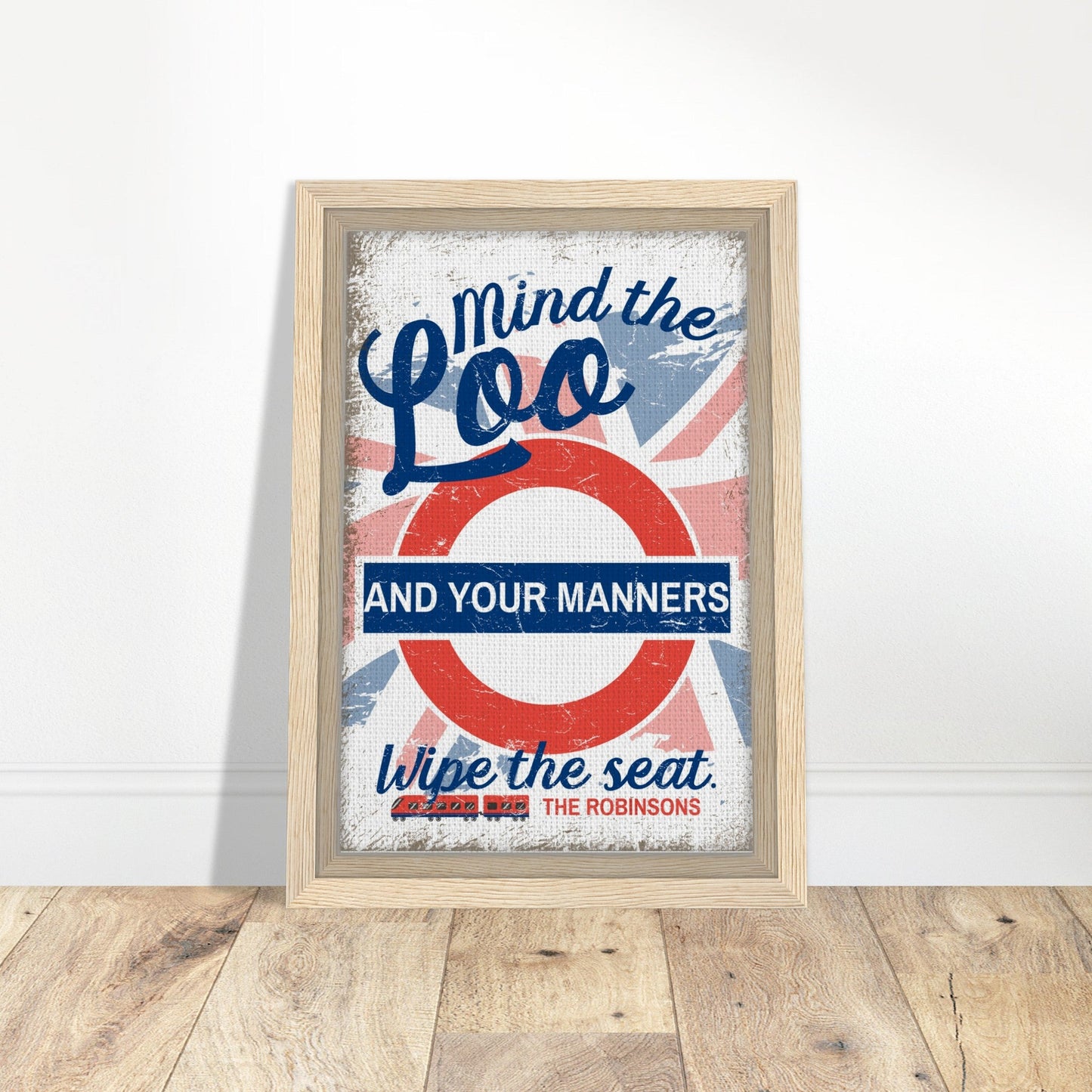 Mind The Loo Framed Canvas - Out of Office Outfitters - Print Material