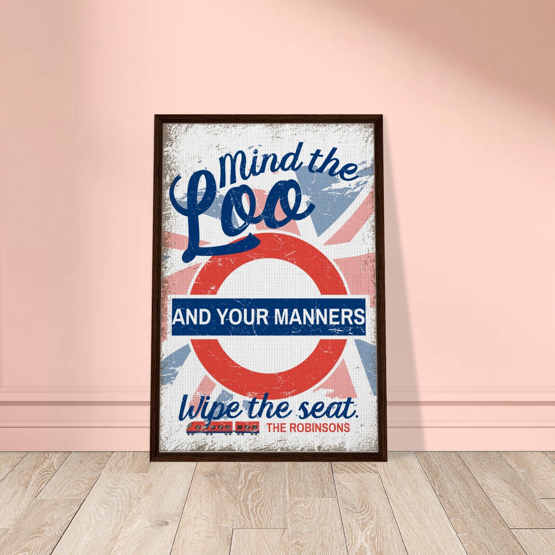 Mind The Loo Framed Canvas - Out of Office Outfitters - Print Material