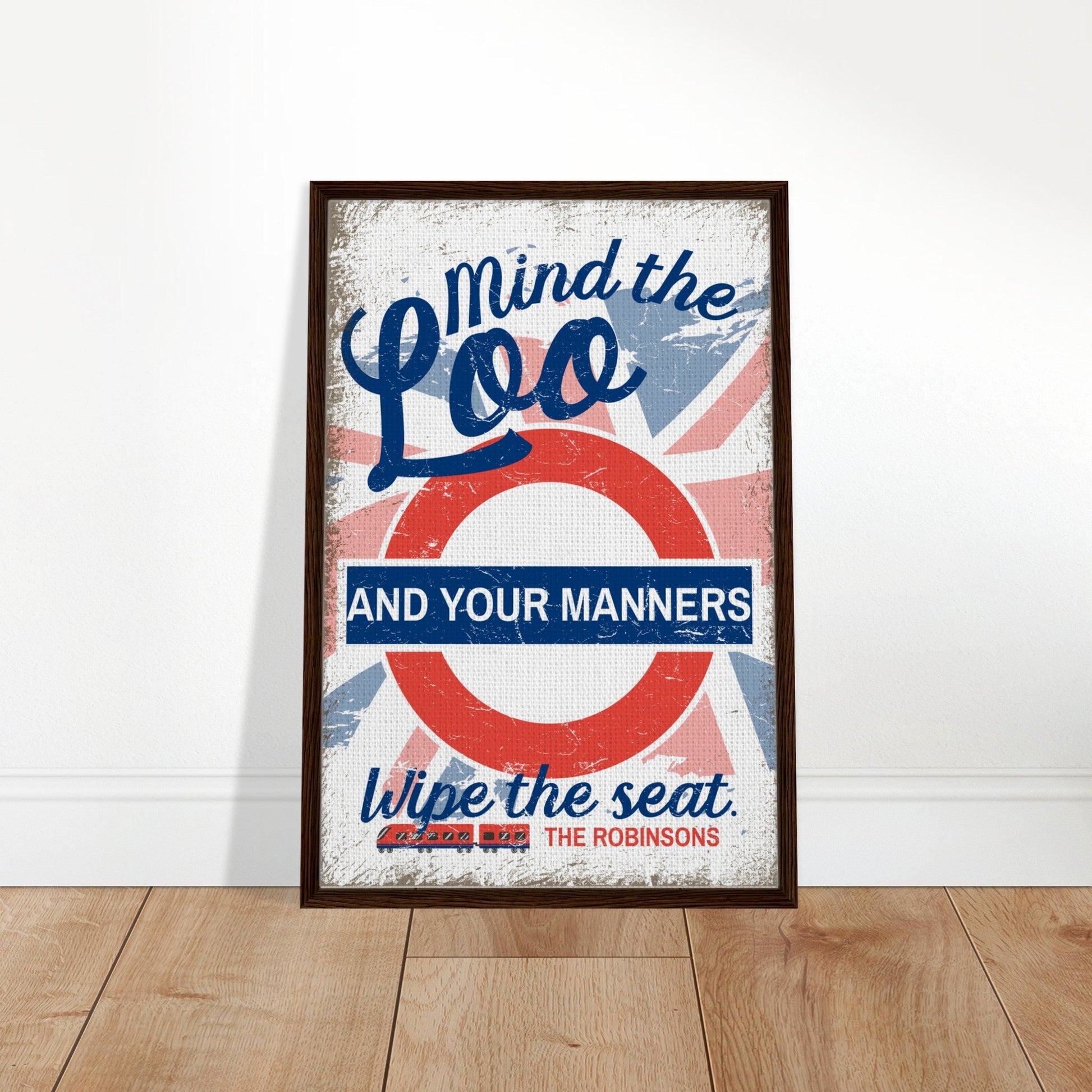 Mind The Loo Framed Canvas - Out of Office Outfitters - Print Material