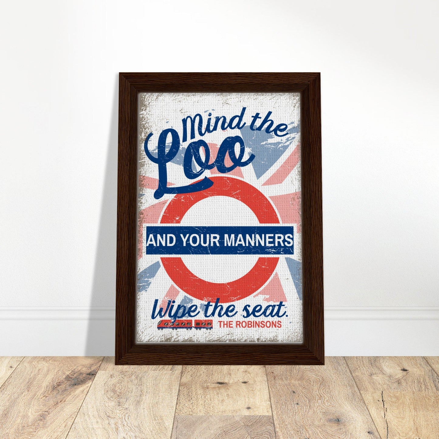 Mind The Loo Framed Canvas - Out of Office Outfitters - Print Material