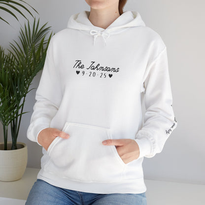 Mixed Tape Personalized Wedding Hoodie - Out of Office Outfitters - Hoodie