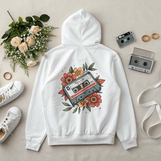 Mixed Tape Personalized Wedding Hoodie - Out of Office Outfitters - Hoodie