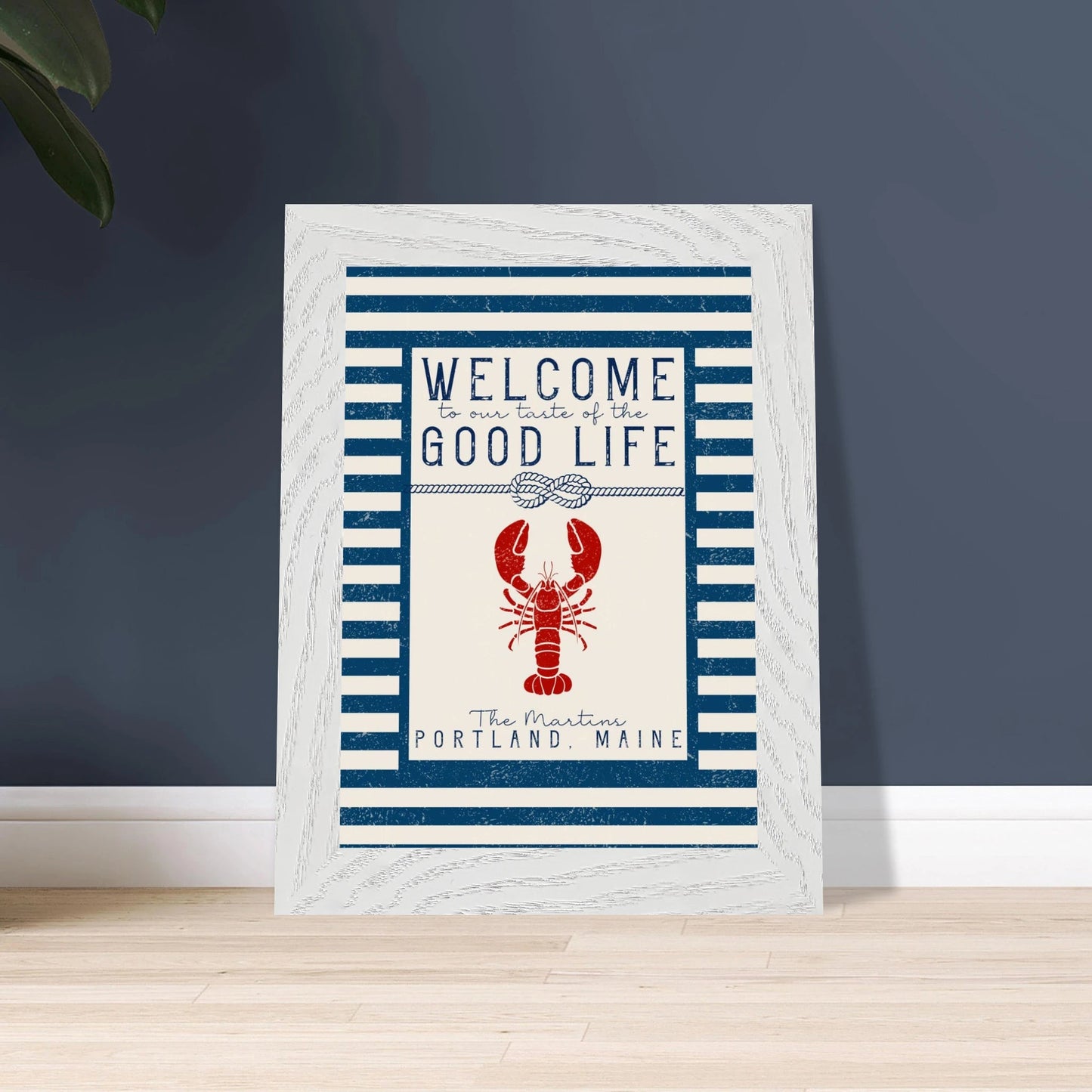 Our Taste of the Good Life Coastal Chic Lobster Wall Art - Out of Office Outfitters - Print Material