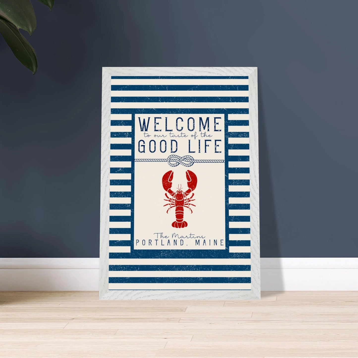 Our Taste of the Good Life Coastal Chic Lobster Wall Art - Out of Office Outfitters - Print Material