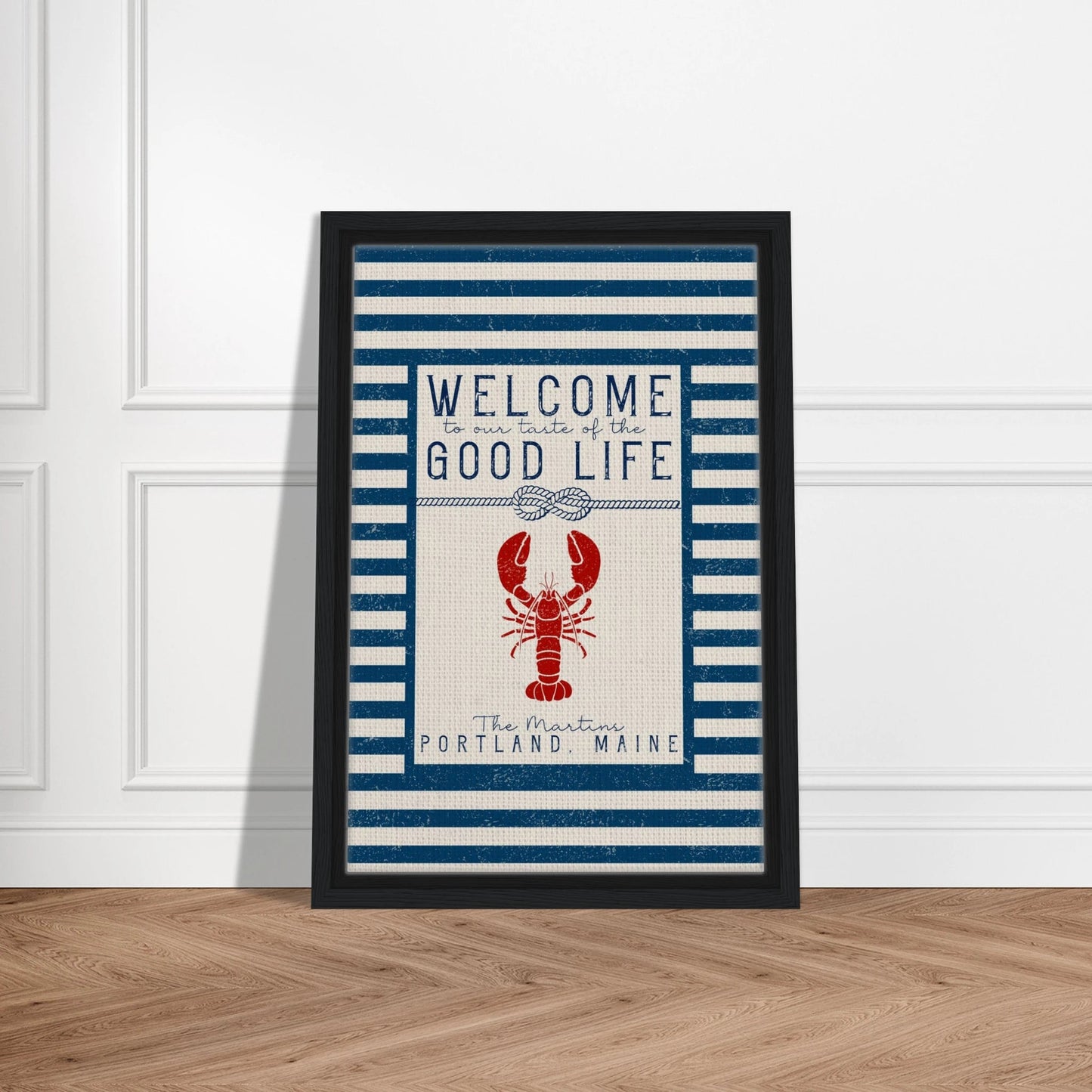 Our Taste of the Good Life Coastal Chic Lobster Wall Art - Out of Office Outfitters - Print Material