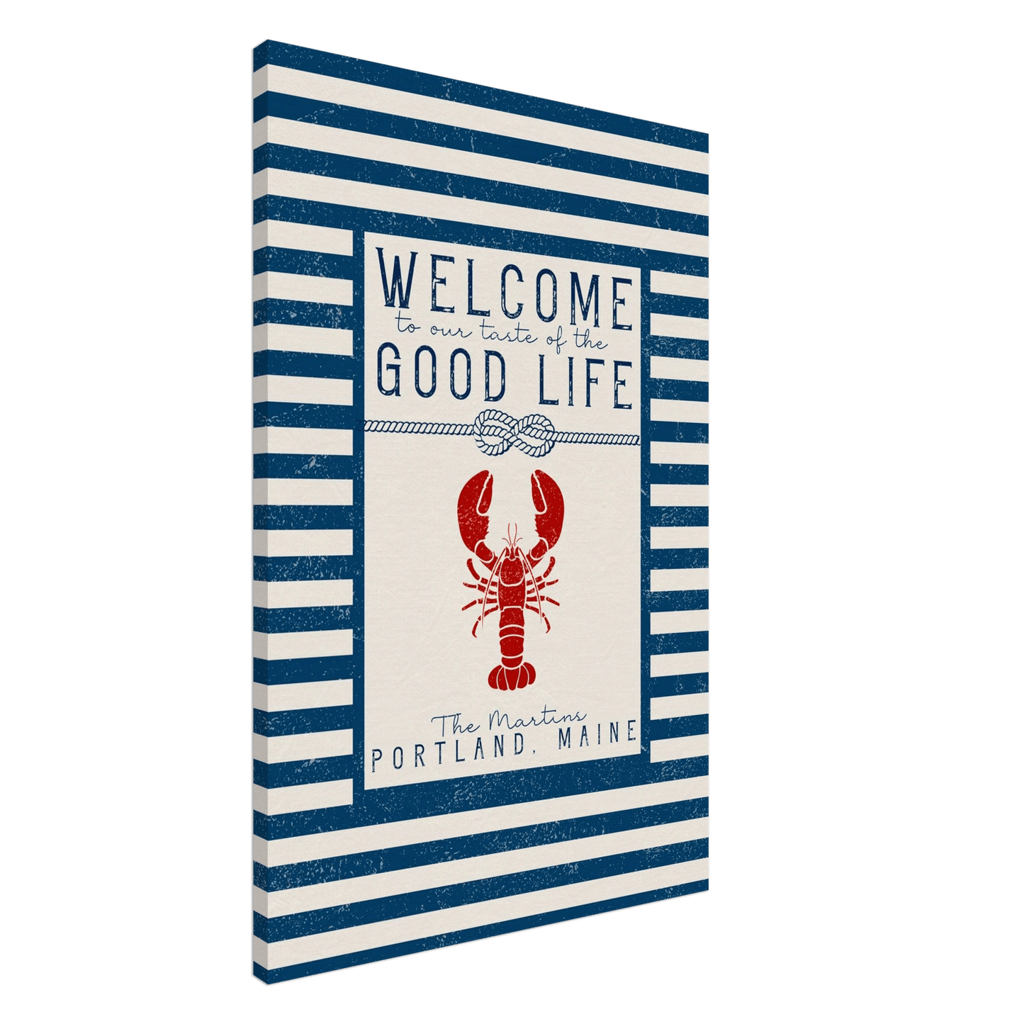 Our Taste of the Good Life Coastal Chic Lobster Wall Art - Out of Office Outfitters - Print Material