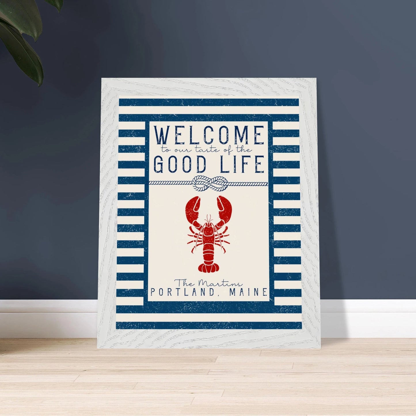 Our Taste of the Good Life Coastal Chic Lobster Wall Art - Out of Office Outfitters - Print Material