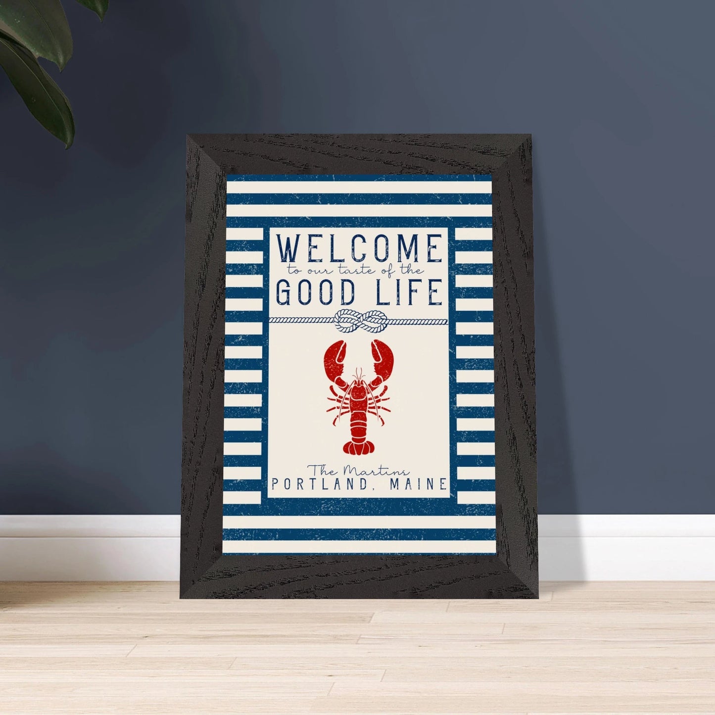 Our Taste of the Good Life Coastal Chic Lobster Wall Art - Out of Office Outfitters - Print Material