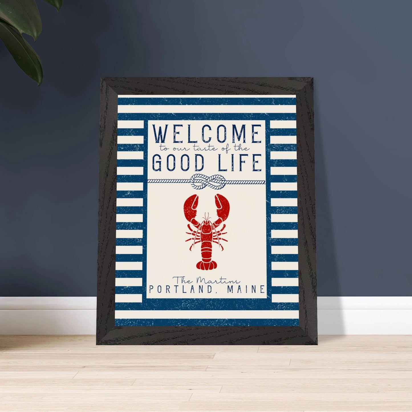 Our Taste of the Good Life Coastal Chic Lobster Wall Art - Out of Office Outfitters - Print Material