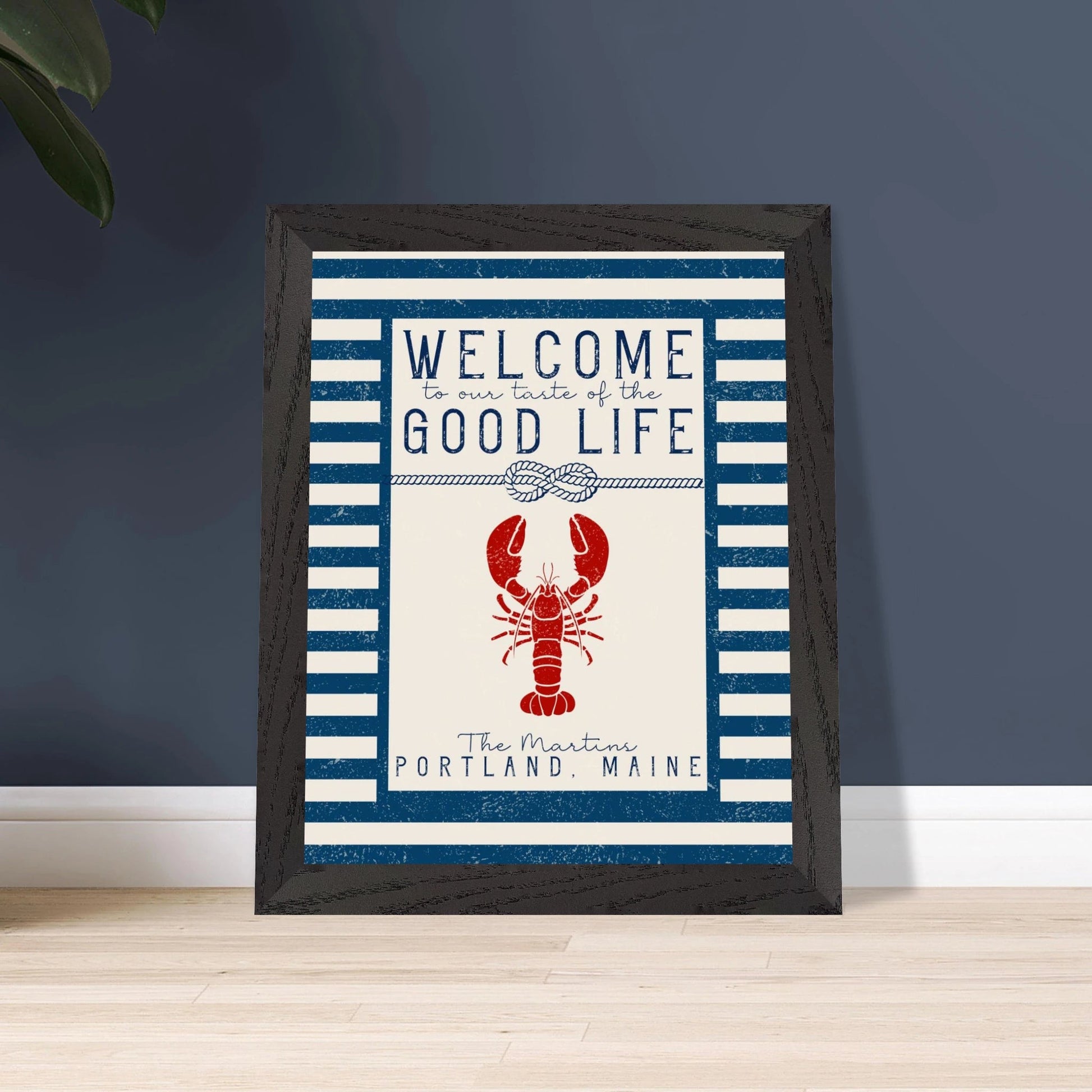 Our Taste of the Good Life Coastal Chic Lobster Wall Art - Out of Office Outfitters - Print Material