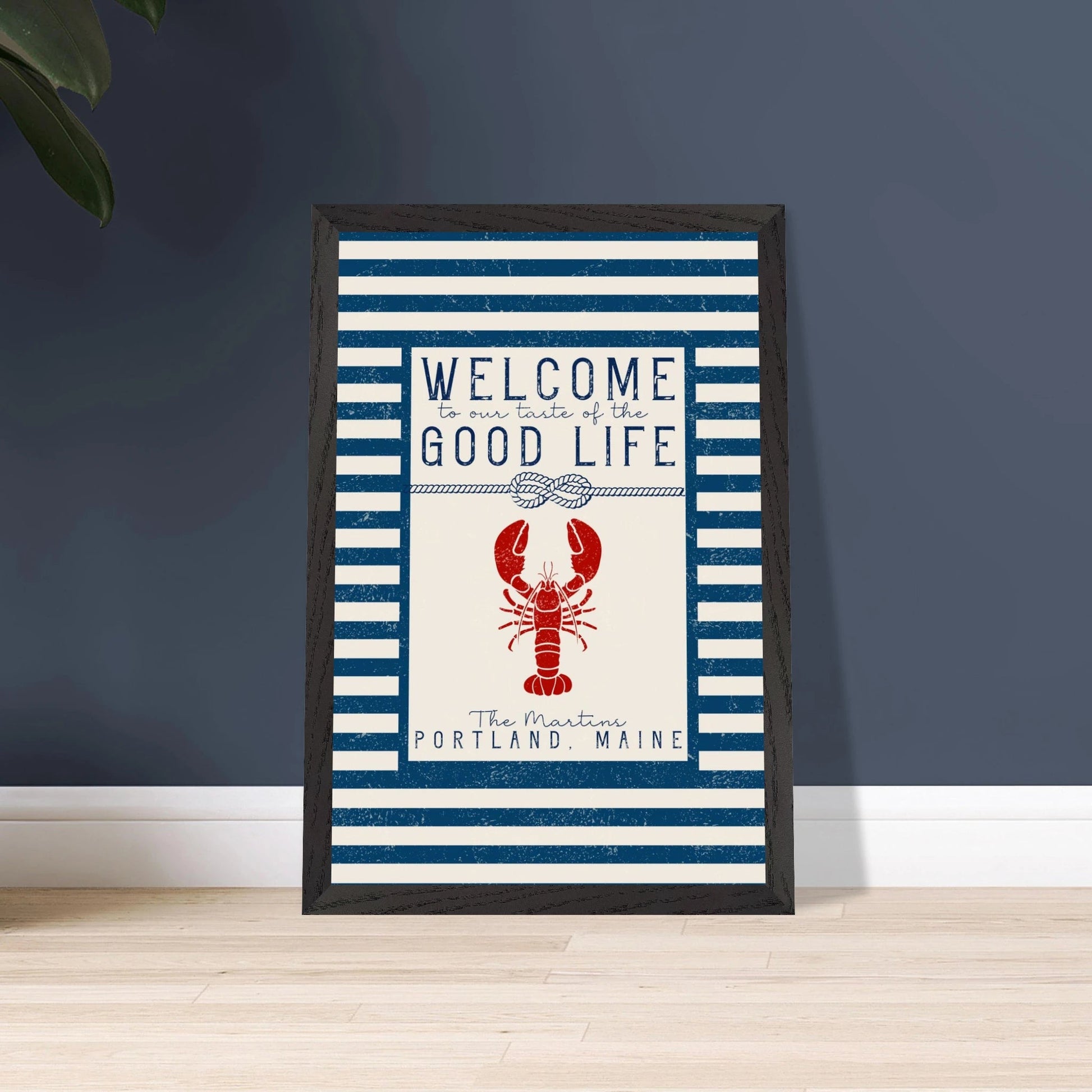 Our Taste of the Good Life Coastal Chic Lobster Wall Art - Out of Office Outfitters - Print Material