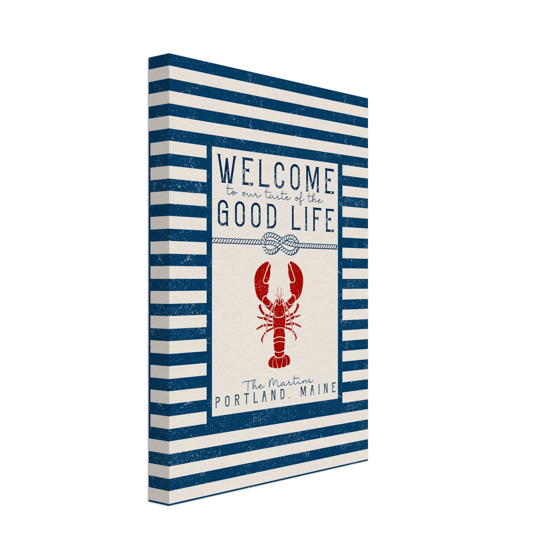 Our Taste of the Good Life Coastal Chic Lobster Wall Art - Out of Office Outfitters - Print Material