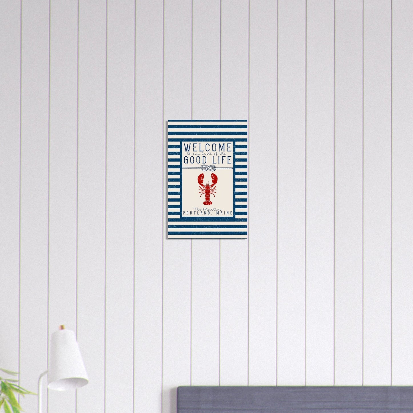 Our Taste of the Good Life Coastal Chic Lobster Wall Art - Out of Office Outfitters - Print Material