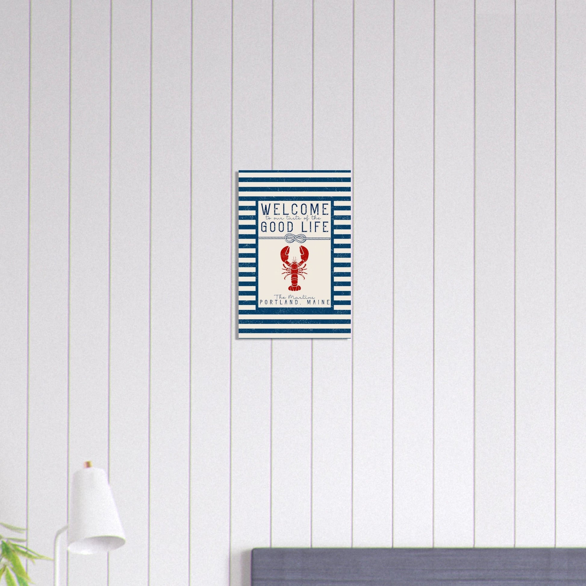 Our Taste of the Good Life Coastal Chic Lobster Wall Art - Out of Office Outfitters - Print Material