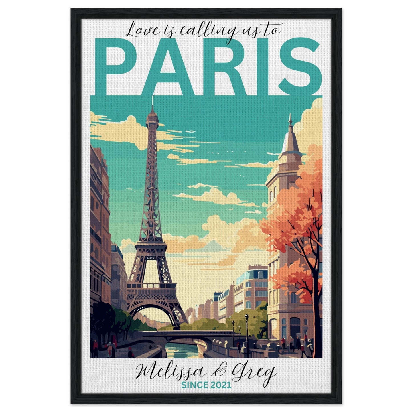Paris Travel Daydreams Canvas - Out of Office Outfitters - Print Material