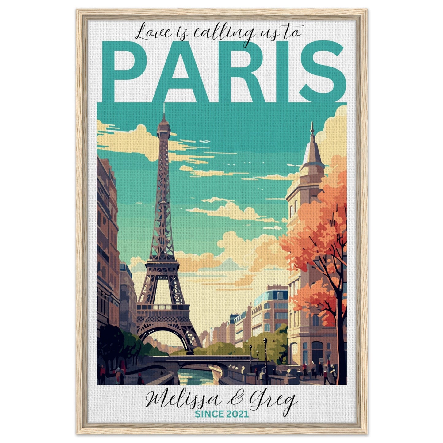 Paris Travel Daydreams Canvas - Out of Office Outfitters - Print Material