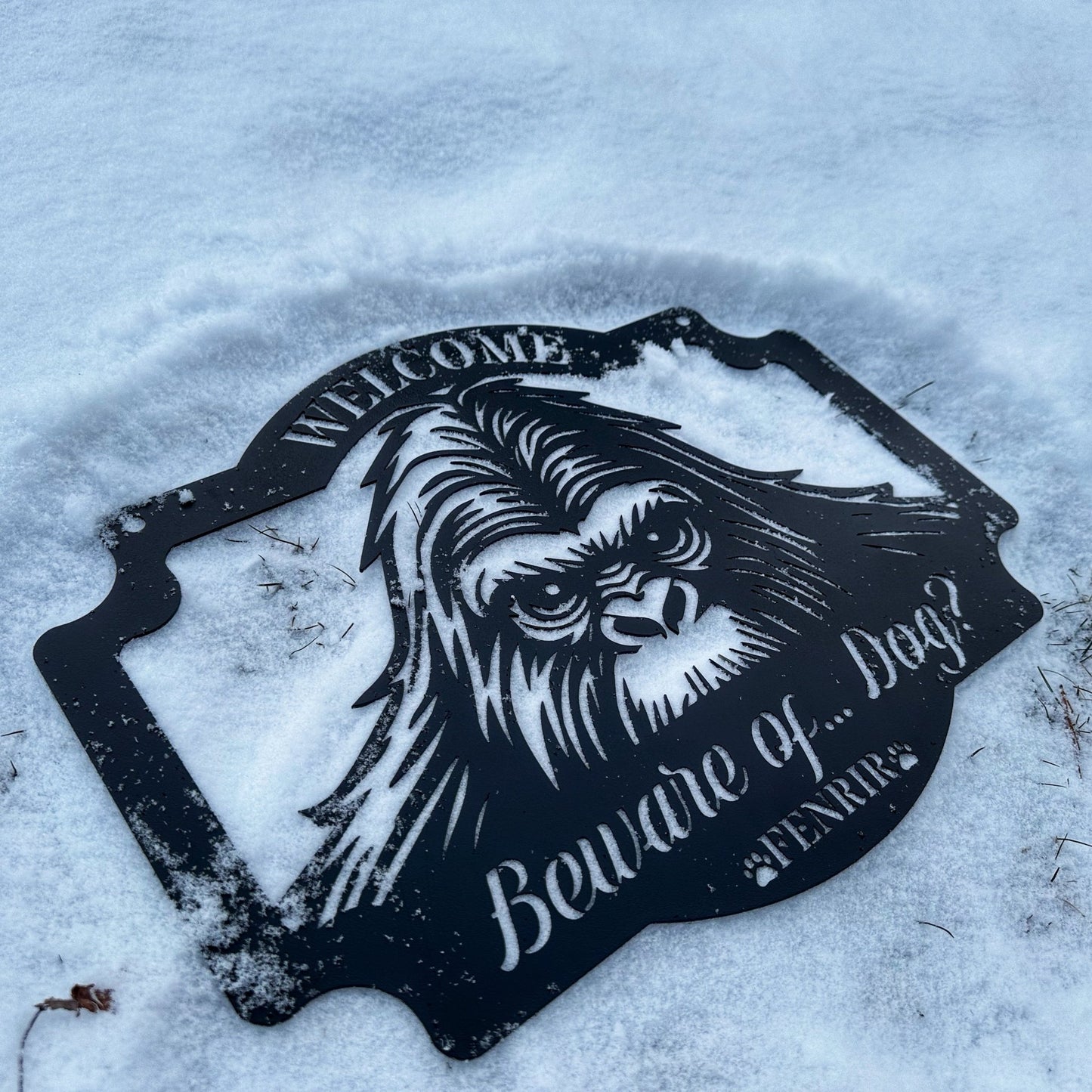 Peeking Sasquatch Welcome Sign - Out of Office Outfitters - Die - Cut Sign