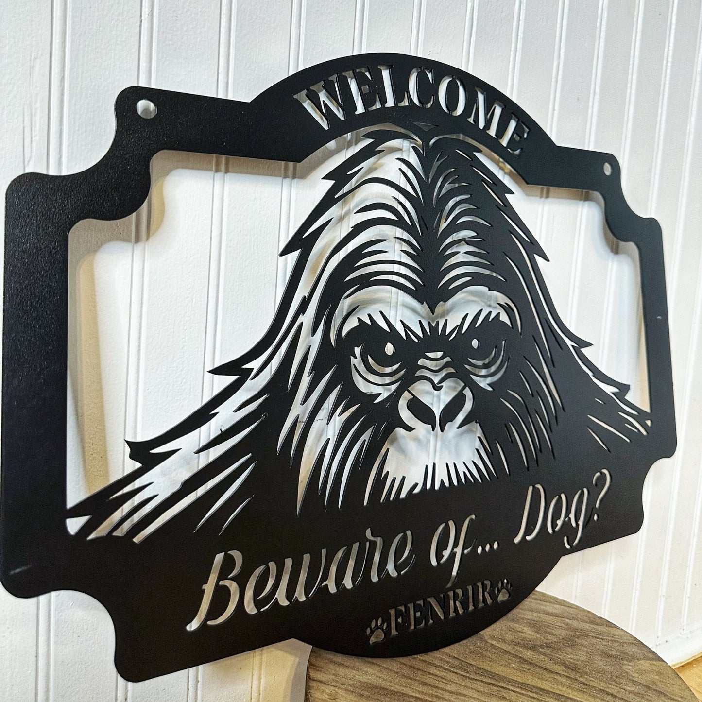 Peeking Sasquatch Welcome Sign - Out of Office Outfitters - Die - Cut Sign