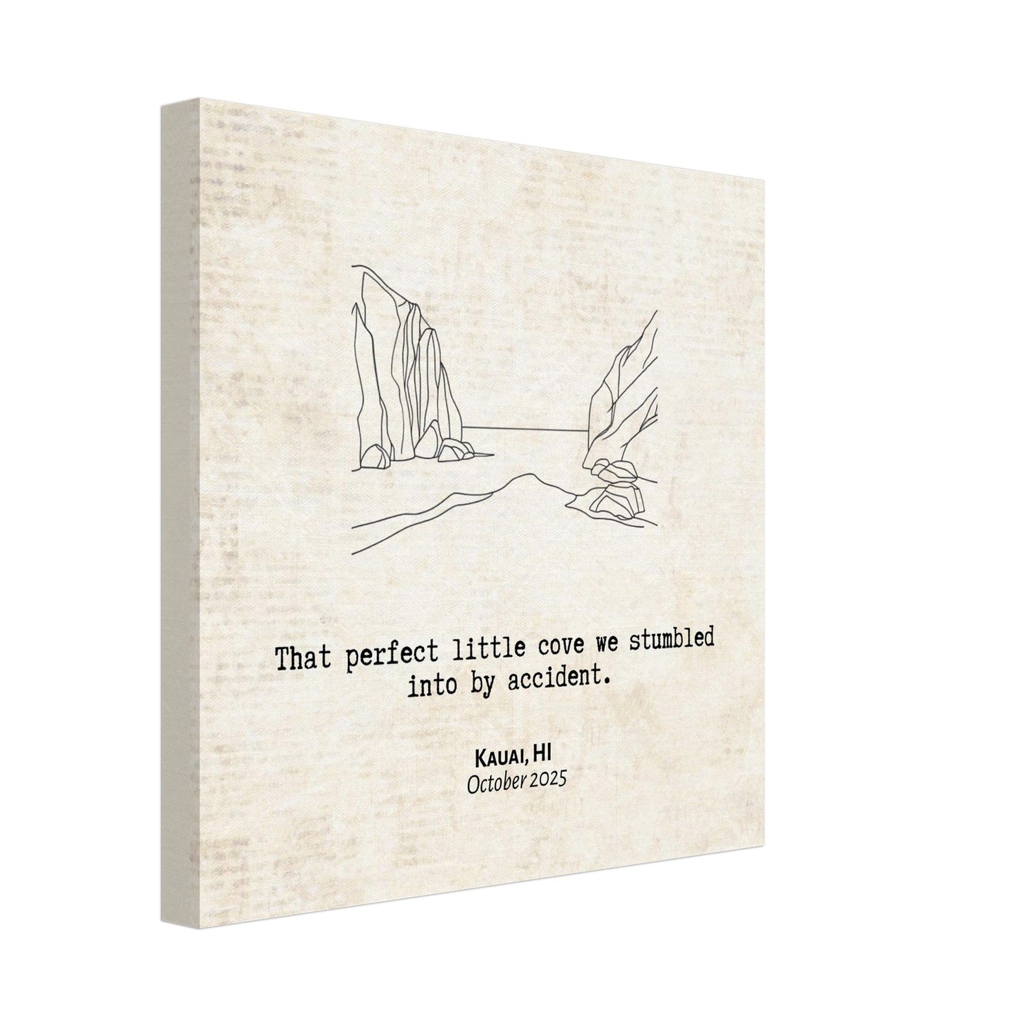 "Perfect Little Cove" - Personalized Travel Micro Memory Canvas - Out of Office Outfitters - 
