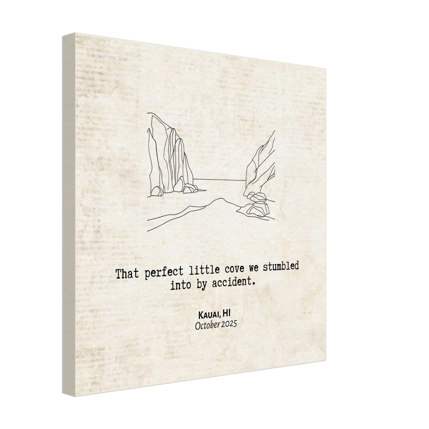 "Perfect Little Cove" - Personalized Travel Micro Memory Canvas - Out of Office Outfitters - 