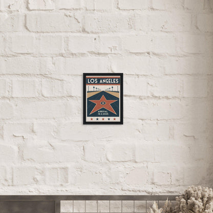 Personalized Los Angeles Vintage Travel Poster Canvas – Framed - Out of Office Outfitters - Print Material