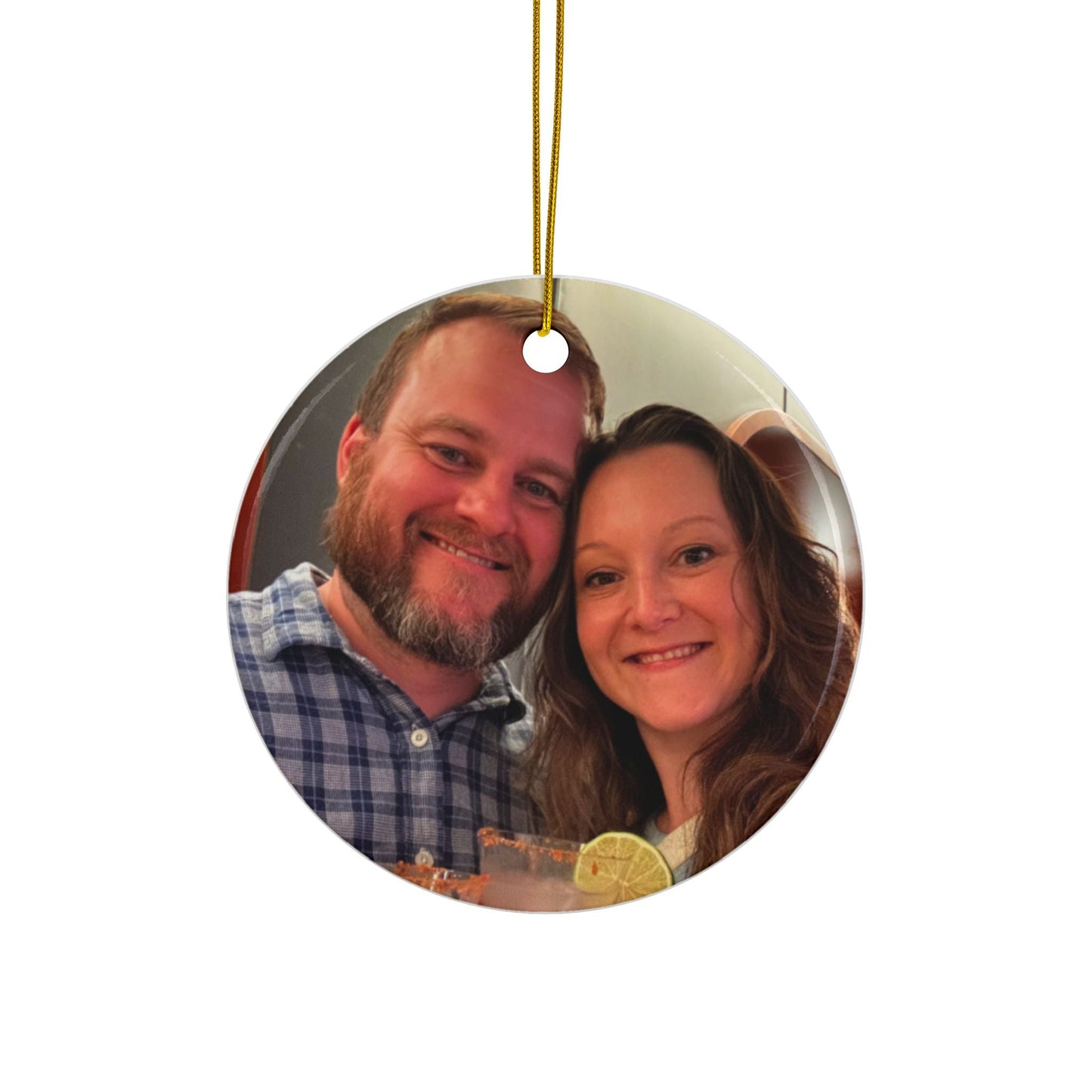 Personalized Nautical Cruise Themed Ceramic Photo Ornament - Out of Office Outfitters - Home Decor