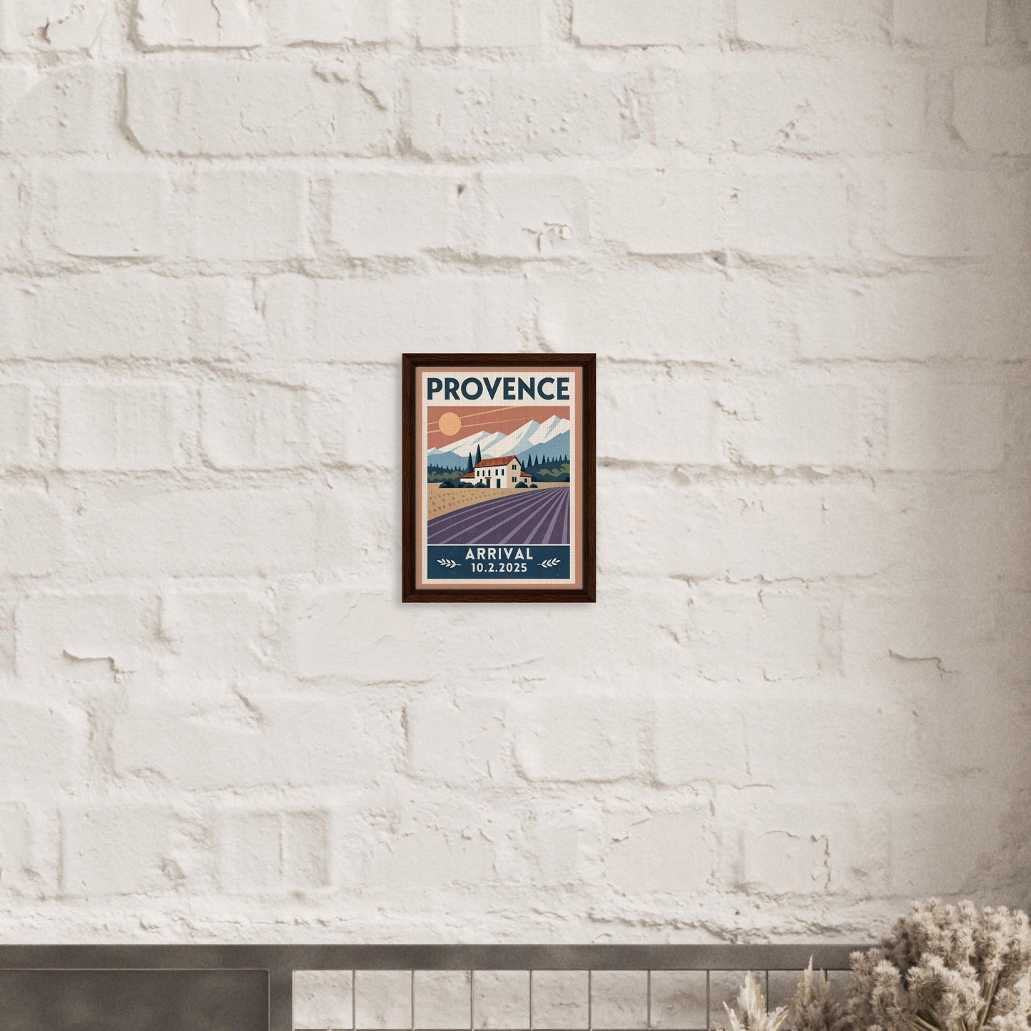 Personalized Provence Vintage Travel Poster Canvas – Framed - Out of Office Outfitters - Print Material