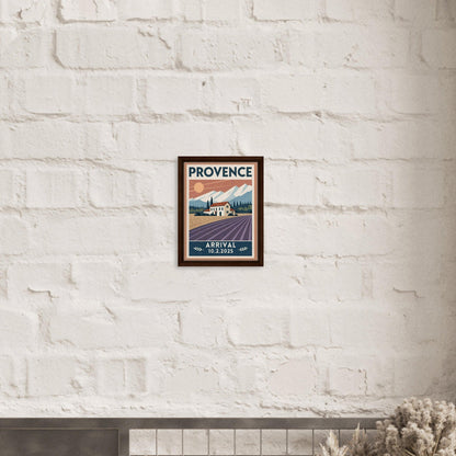 Personalized Provence Vintage Travel Poster Canvas – Framed - Out of Office Outfitters - Print Material