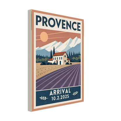Personalized Provence Vintage Travel Poster Canvas – Unframed - Out of Office Outfitters - Print Material
