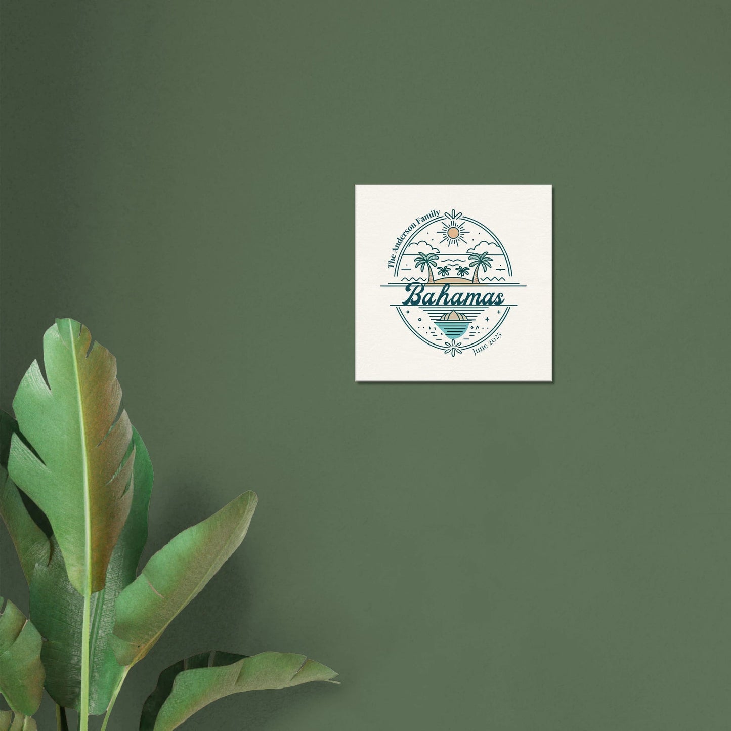 Personalized Travel Canvas – Bahamas Wall Art - Out of Office Outfitters - Home Decor