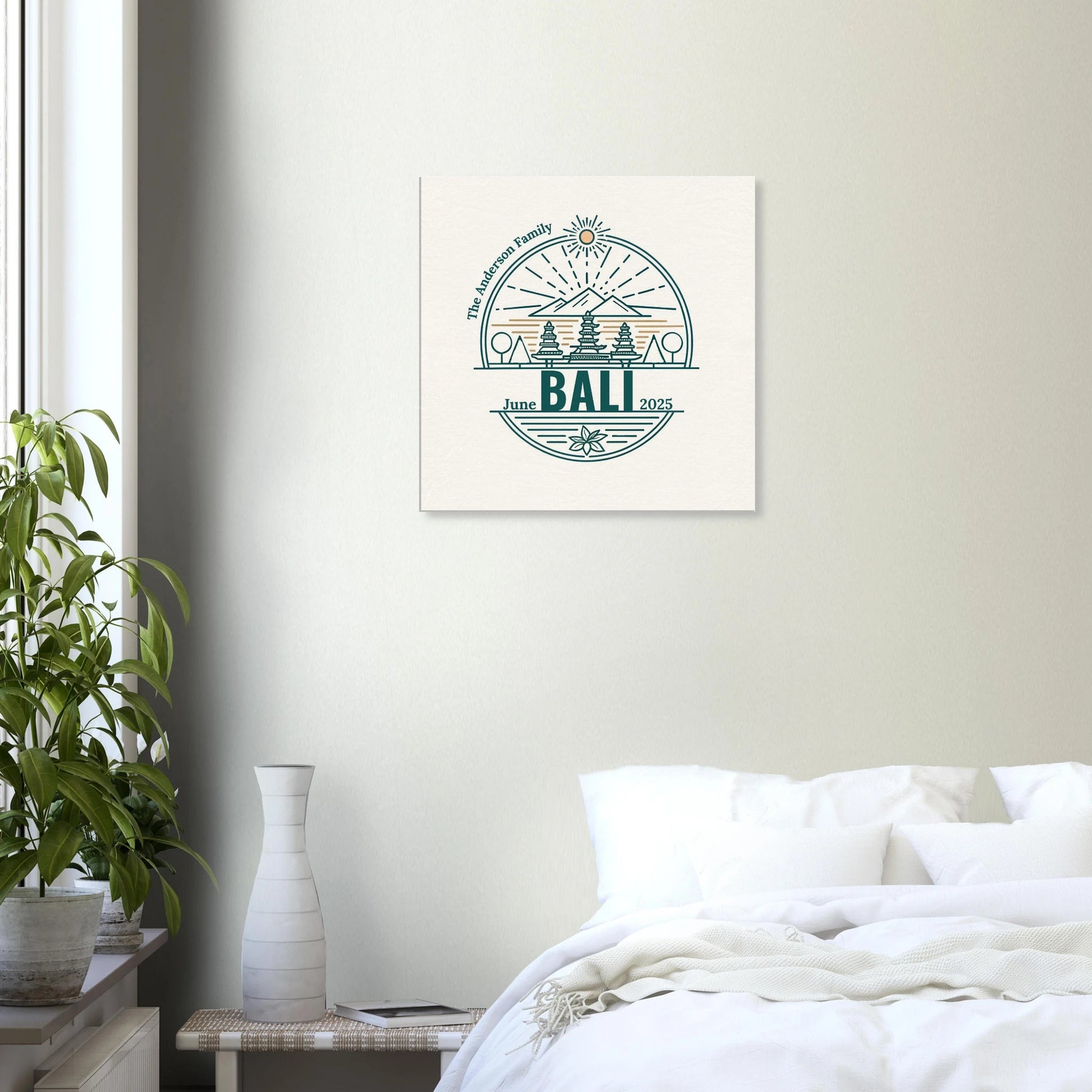 Personalized Travel Canvas – Bali Wall Art - Out of Office Outfitters - Home Decor